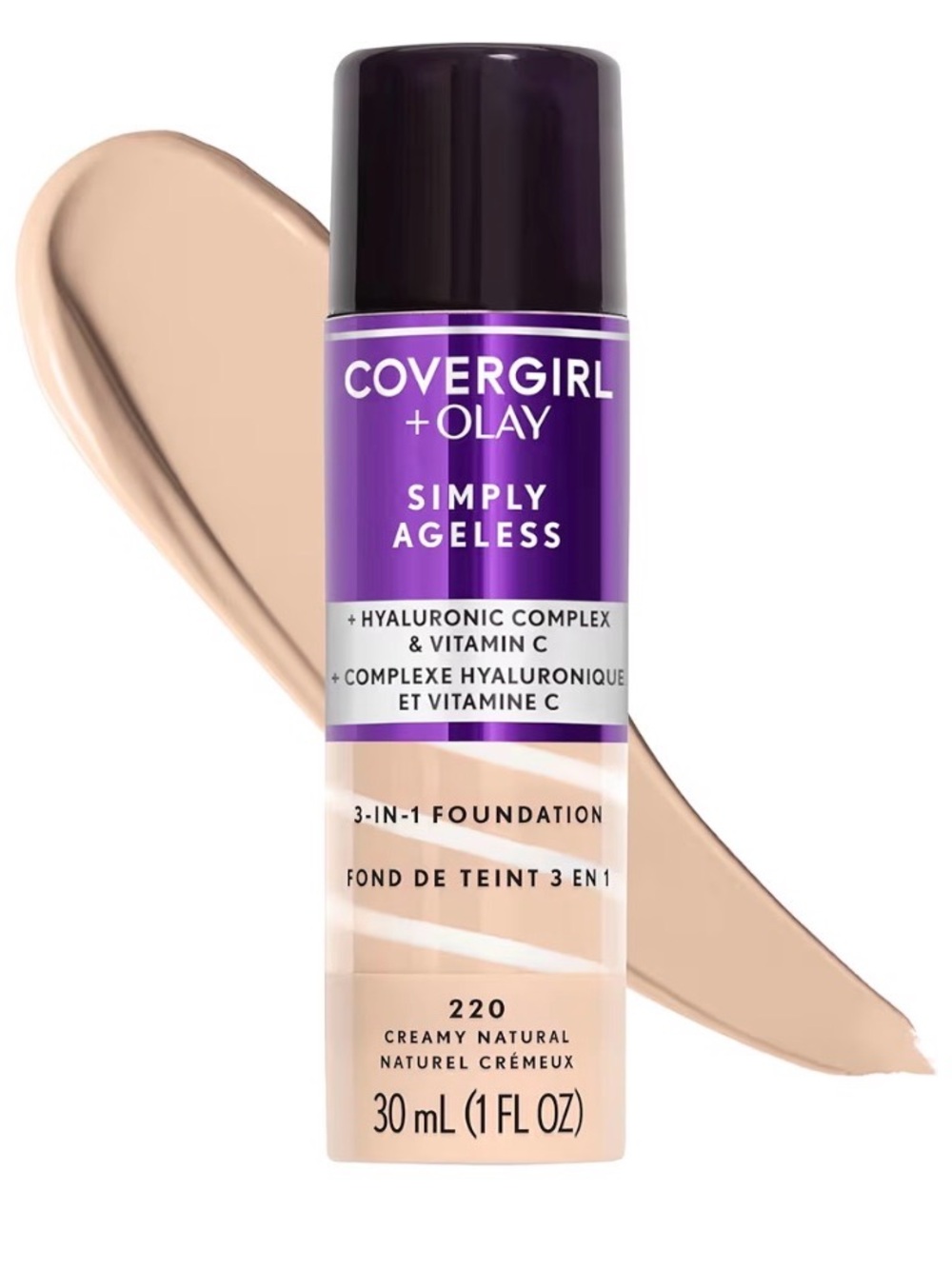 COVERGIRL + OLAY Simply Ageless Foundation — Creamy Natural 220 (Beige)